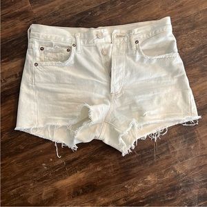 Agolde Parker white shorts